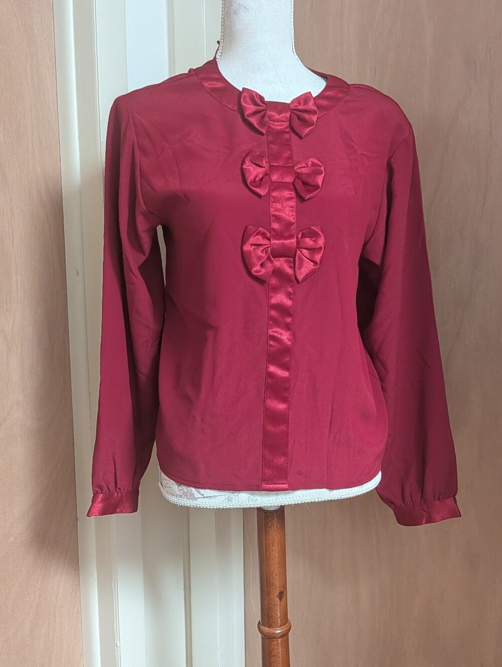 Vintage Oscar de la Renta Expressions Bow Blouse – Size 6